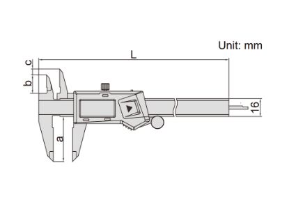 Slika Merilo kljunasto digitalno z enosmerno zgornjo čeljustjo 1184