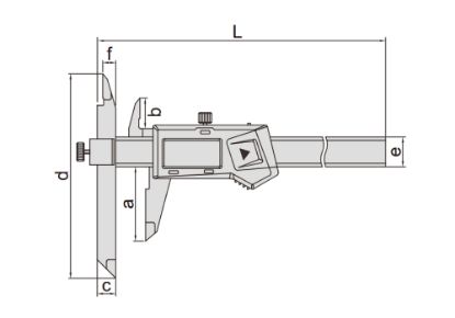 Slika Merilo pomično digitalno z nastavljivim krakom 1186