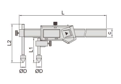 Slika Merilo pomično za izvrtine 1192