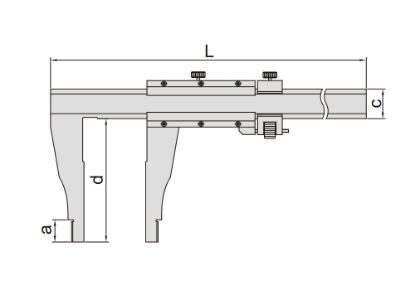 Slika Merilo pomično analogno s fino nastavitvijo 1214