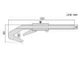 Slika MERILO POMIČNO ANALOGNO 3-TOČKOVNO DIN862 D4-40mm/0.05mm INSIZE