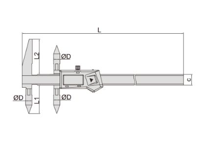 Slika Merilo pomično digitalno 1525