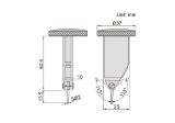 Slika URA MERILNA POKONČNA DIN2270 8/0,01mm INSIZE