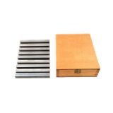 Slika KLADICE MERILNE v garnituri, dolžine 120X8mm, višine 12-38mm, natančnost 0,01mm(