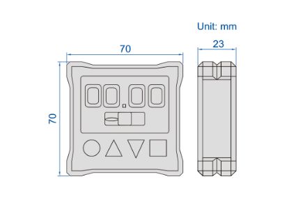 Slika LIBELA DVO OSNA DIGITALNA Z MERILNIKOM NAKLONA 360°/±40°x0.01°
