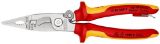 Slika Electric installation pliers chrome-plated multi-component handles