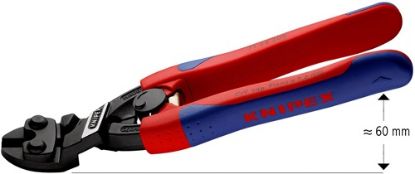 Slika KLEŠČE ŠČIPALNE 200mm (do D6,0mm), z več komponentnim ročajem - knipex 71 22 200