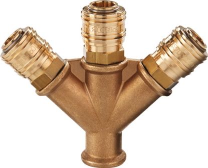 Slika RAZDELILNIK Z TREMI SKLOPKAMI iz mesinga IG DN7,2-G1/2"