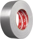 Slika TRAK LEPILNI TKANINSKI širine 48mm dolžine 50m, srebrne barve Extra 326