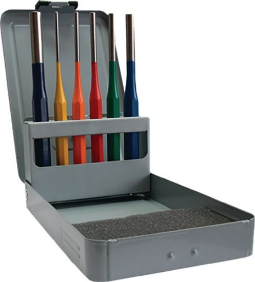 Pin punch set multi-coloured