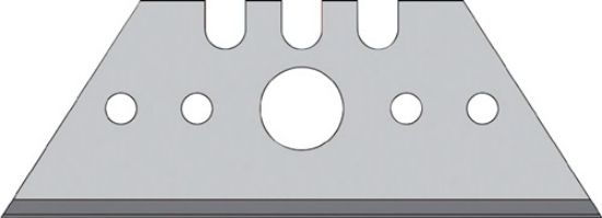 Trapezoid blade with perforation