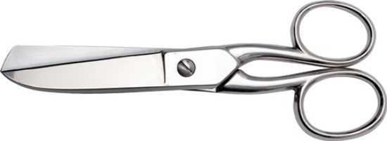 Sack/leather scissors nickel-plated