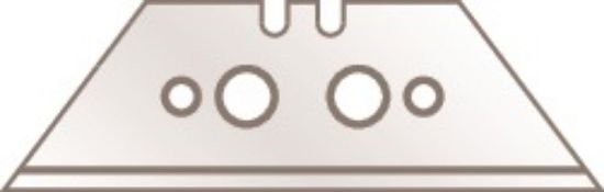 Trapezoid blade with perforation