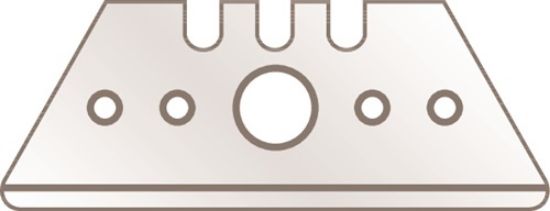 Trapezoid blade with perforation