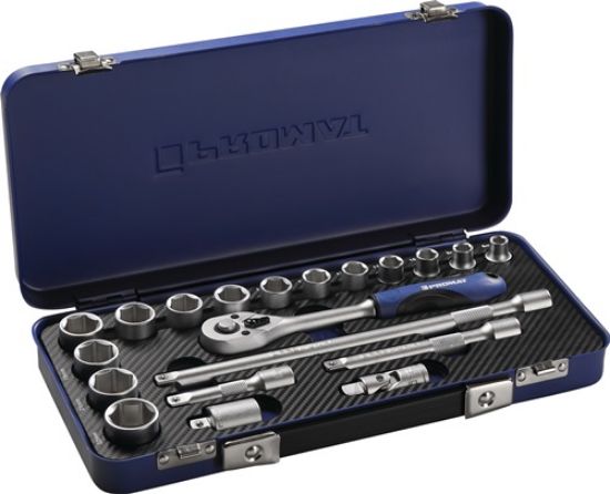 Socket spanner set width across flats 8-22 mm