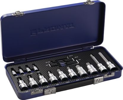 Slika NASTAVKI VIJAČNI NATIČNI 1/4" in 1/2" INBUS 1,25-17mm v 19-delni garnituri