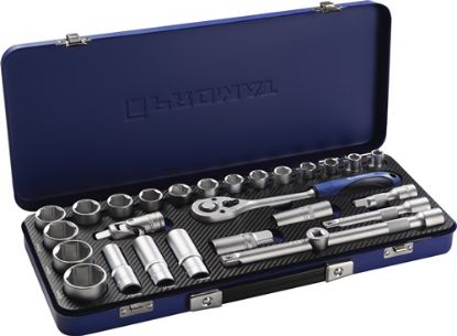 Slika KLJUČ NATIČNI 1/2" 10-32mm v 27-delni garnituri