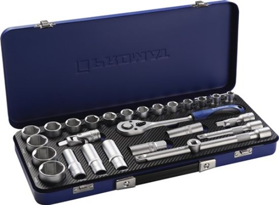 KLJUČ NATIČNI 1/2" 10-32mm v 27-delni garnituri