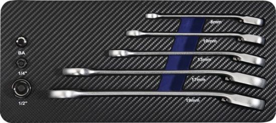 KLJUČI VILIČASTO-OBROČNI Z RAGLJO 8-19mm v 8-delni gar.