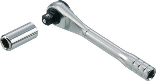 Bit/lever-action reversible ratchet reverse lever