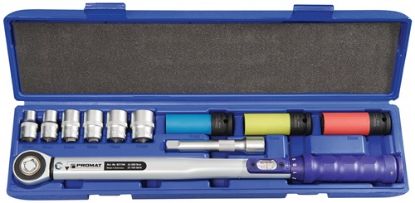 Slika KLJUČ MOMENTNI DIN6789 1/2"/40-200Nm v 12-delni garnituri