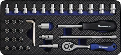 Slika Socket spanner set width across flats 4–13 mm