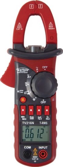 Clamp-on ammeter CAT III 600 V