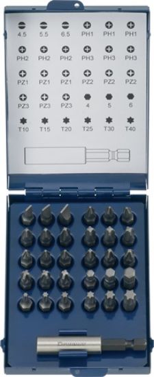 NASTAVKI BITS 1/4" v 31-delni gar. 