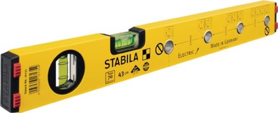 Spirit level yellow aluminium