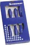 Slika 6-delna GARNITURA izvijačev TORX T 10 x 80 / 15 x 80 / 20 x 100 / 25 x 100 /30 x