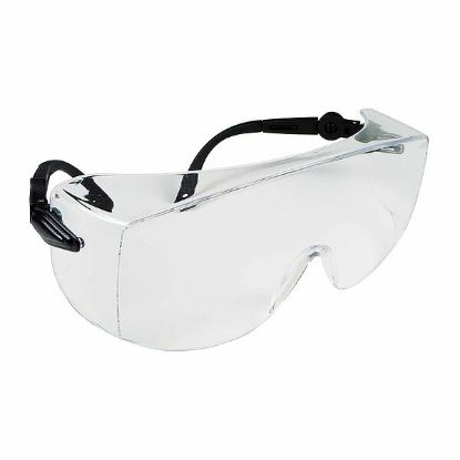 Slika Očala zaščitna, model 653, prozorno steklo 2mm, odporno na praske in meglenje,