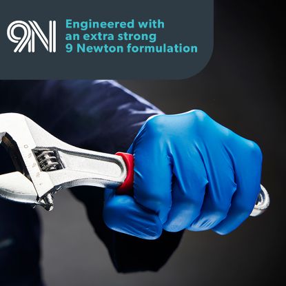 Slika Rokavice za enkratno uporabo iz nitrila, modre barve,GA014