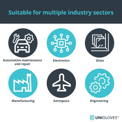 Slika Rokavice za enkratno uporabo iz nitrila, modre barve,GA014