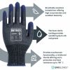 Rokavice protiurezne CUT D s prevleko iz nitrilne pene, sivo-modre, NITREX 340RF
