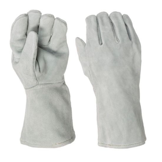 10-2112, Vel.XL, VARILSKE ROKAVICE IZ BRUŠENEGA USNJA, SIVE BARVE, WELDAS 