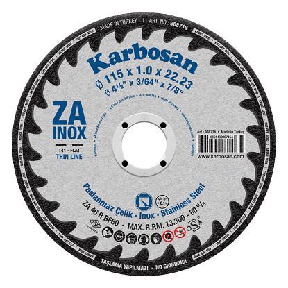 Slika PLOŠČA REZALNA D115x1,0x22,23mm za INOX in jeklo ZA 46 R 