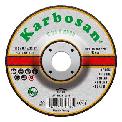 Slika PLOŠČA BRUSNA D180x6,4x22,23mm za sivo litino C 24 S BF80 T27