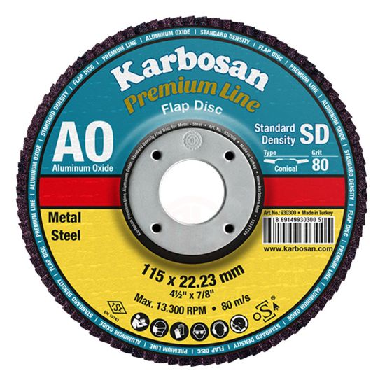 DISK BRUSNI LAMELNI AO-Aluminium Oxide D125X22,23mm K40