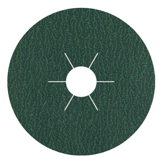 DISK FIBER D125x22.23 A36 ZWR51 Zirconia 4 Slotted