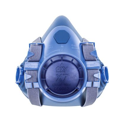 Slika MASKA POLOBRAZNA ZA VEČKRATNO UPORABO S PRIKLJUČKI ZA DVA ČISTILNA FILTRA, VEL. 