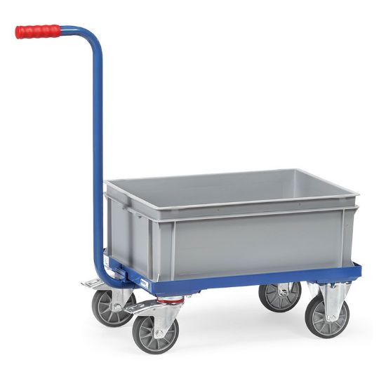 VOZIČEK TRANSPORTNI Z ZABOJNIKOM 250KG, 600X400X220MM, FETRA