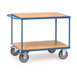Slika VOZIČEK TRANSPORTNI-ROČNI 600kg z 2 naklad. površ.1200x800mm   