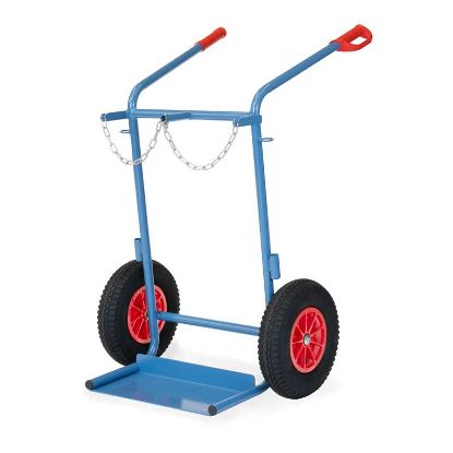 Slika VOZIČEK ZA PREVOZ JEKLENK - DVOJNI nosilnost 150kg, D204-229mm, FETRA 51012