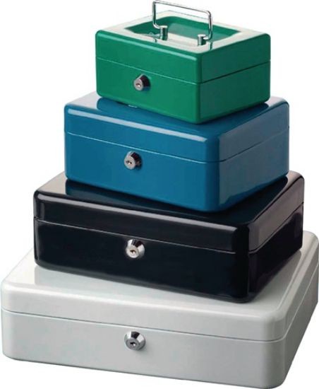 ROČNA KASETA ZA DENAR 150X120X80MM, ZELENE BARVE