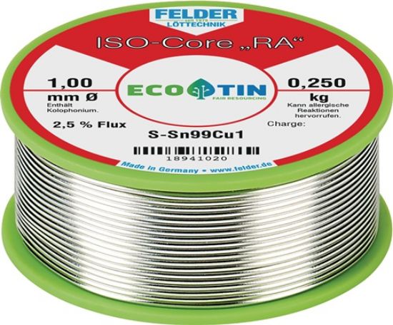ŽICA ZA SPAJKANJE NA KOLUTU, ISO-CORE®RA  O1,5MM S-SN99CU1 FELDER 250G