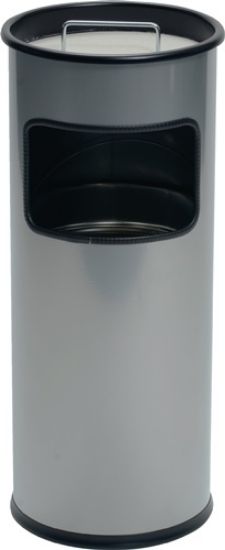 KOŠ ZA SMETI S PEPELNIKOM 17L, 260X620MM, SREBRNA