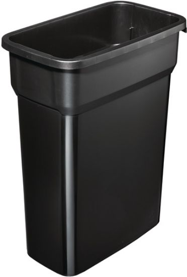 KOŠ ZA ODPADKE 55L 490X290X610MM - ČRNA