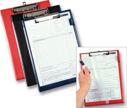 Slika MAPA PODLOŽNA Z DRŽALOM DIN A4-modra