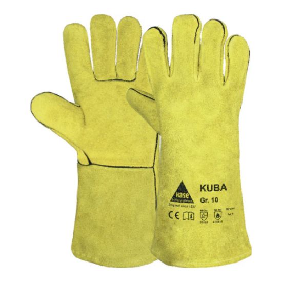 Schweißerhandschuh, gelb KUBA-I, Gr. 8