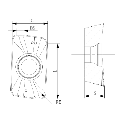 Slika Rezkalne ploščice APMT PDER